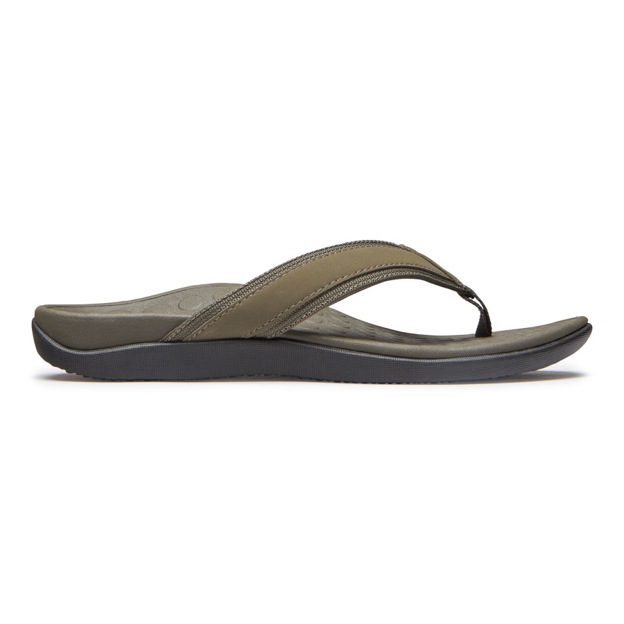 Men\s Tide Toe Post Sandal Vionic Olive