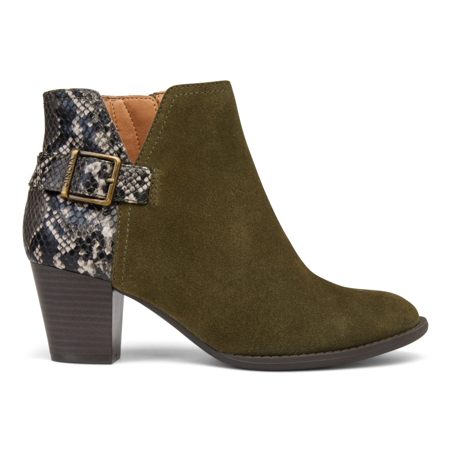 Naomi Ankle Boot Olive Vionic