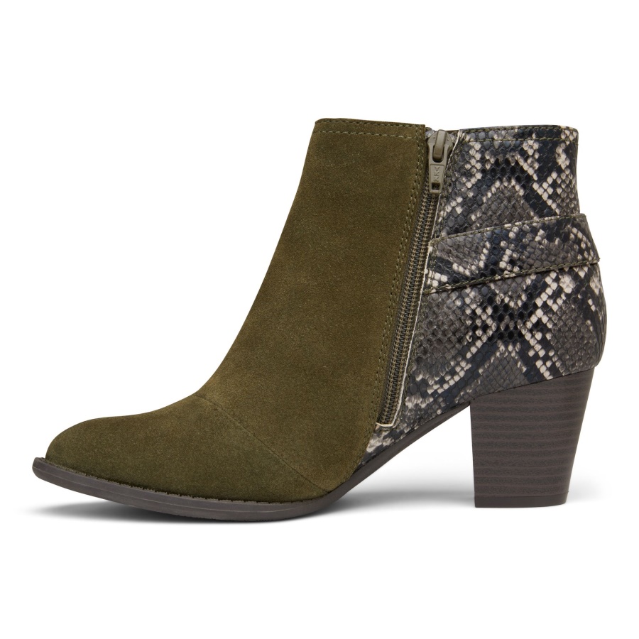 Naomi Ankle Boot Olive Vionic