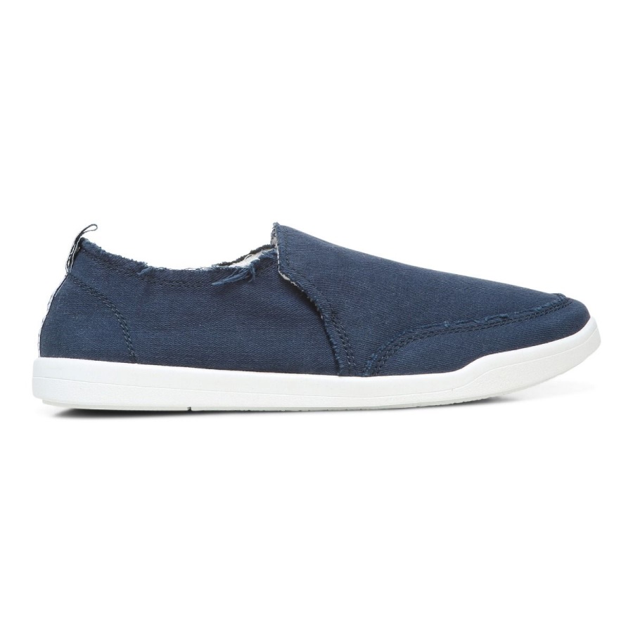 Navy Canvas Beach Malibu Slip on Sneaker Canvas Vionic