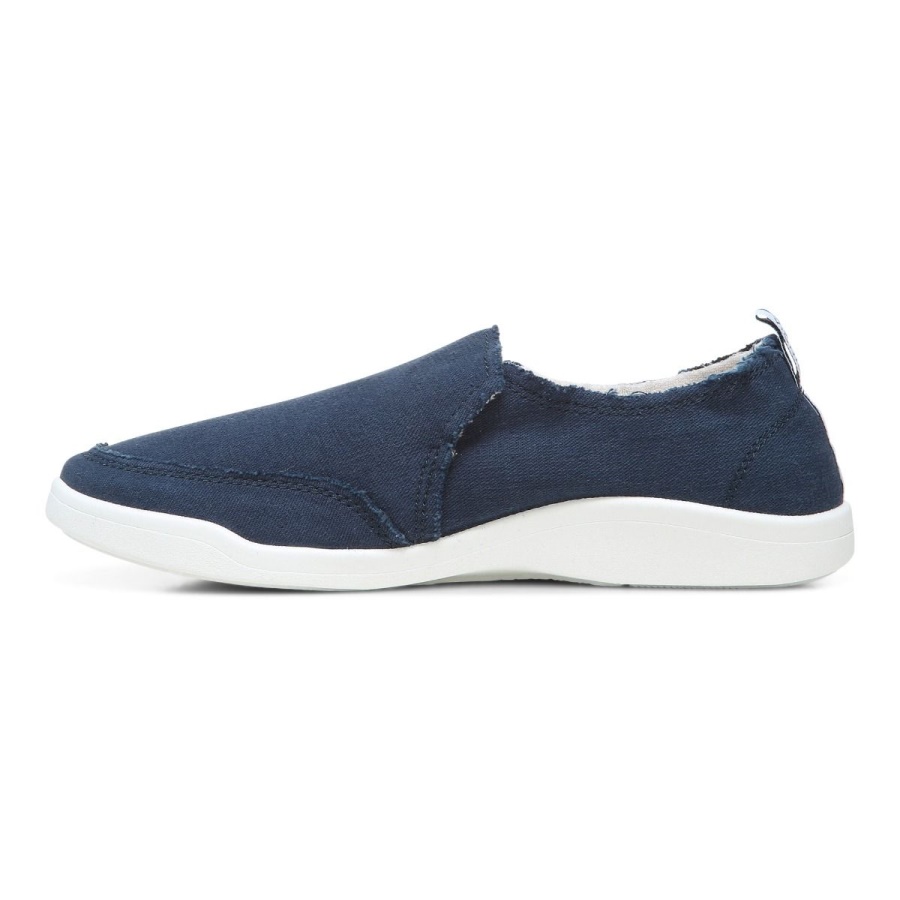 Navy Canvas Beach Malibu Slip on Sneaker Canvas Vionic