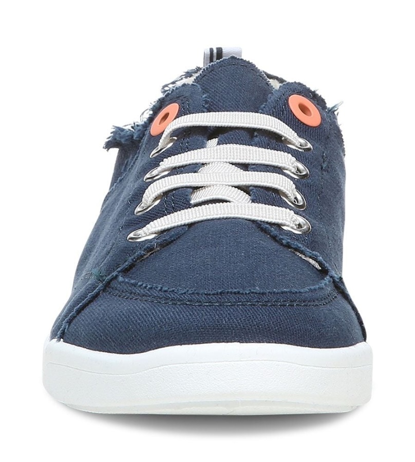 Navy Canvas Beach Pismo Casual Sneaker Canvas Vionic