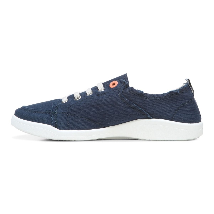Navy Canvas Beach Pismo Casual Sneaker Canvas Vionic