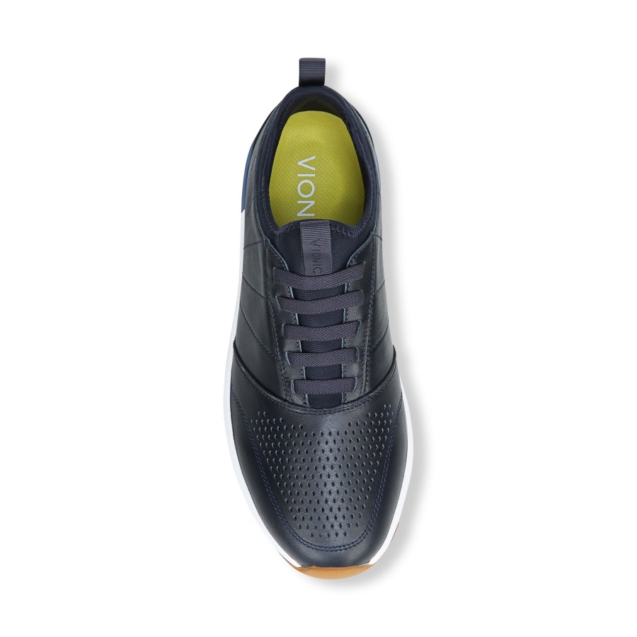 Navy Leather Trent Sneaker Vionic