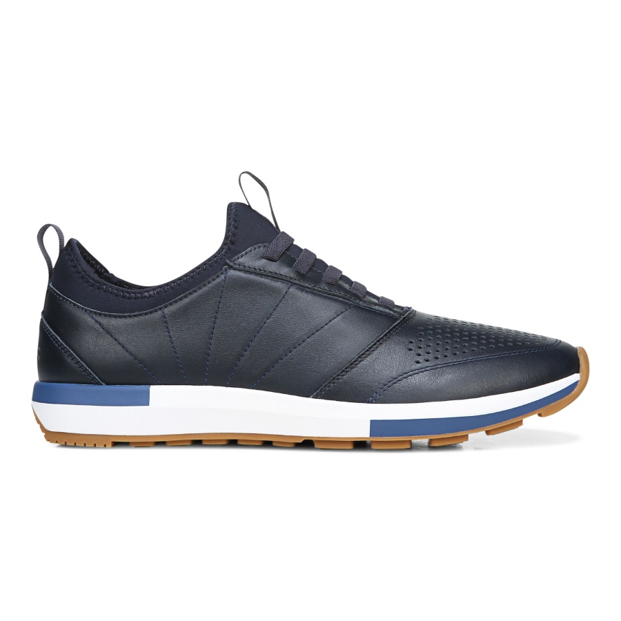 Navy Leather Trent Sneaker Vionic