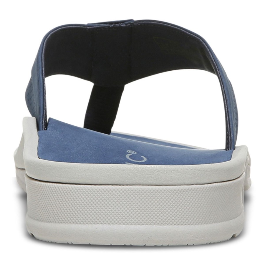Navy Vionic Wyatt Toe Post Sandal