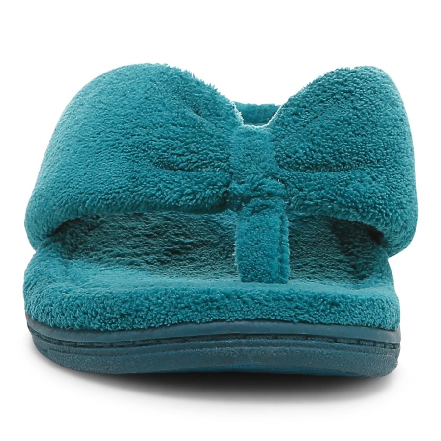 Nile Blue Vionic Gracie Toe Post Slipper
