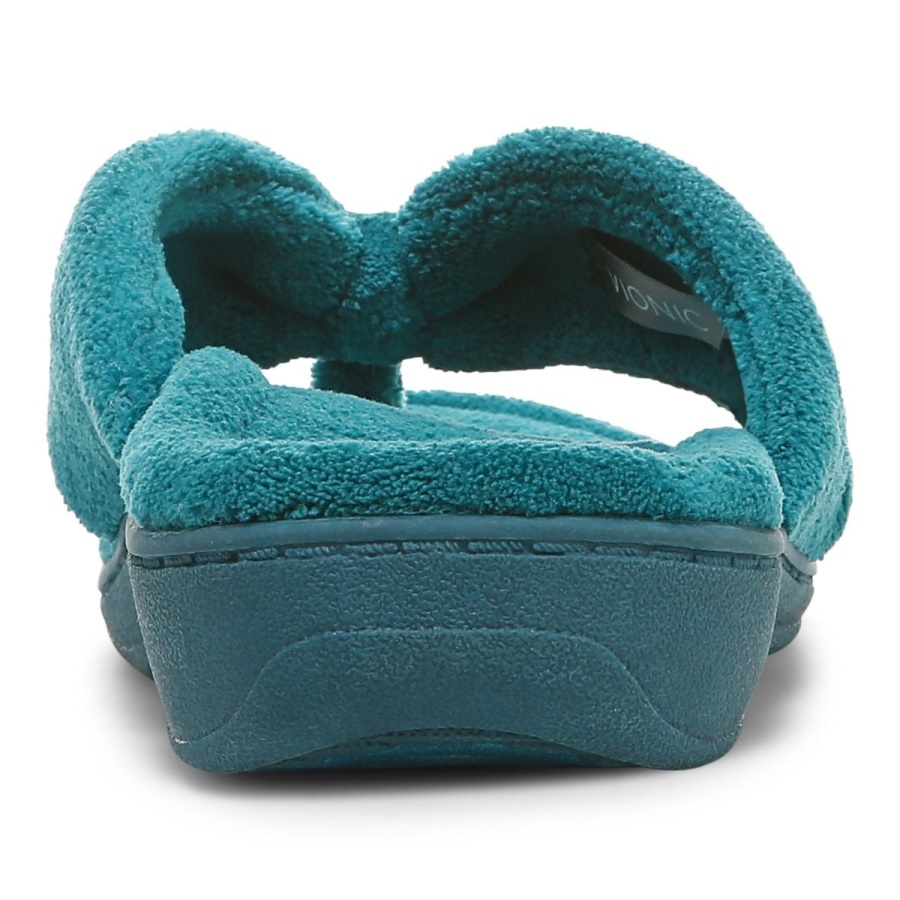 Nile Blue Vionic Gracie Toe Post Slipper