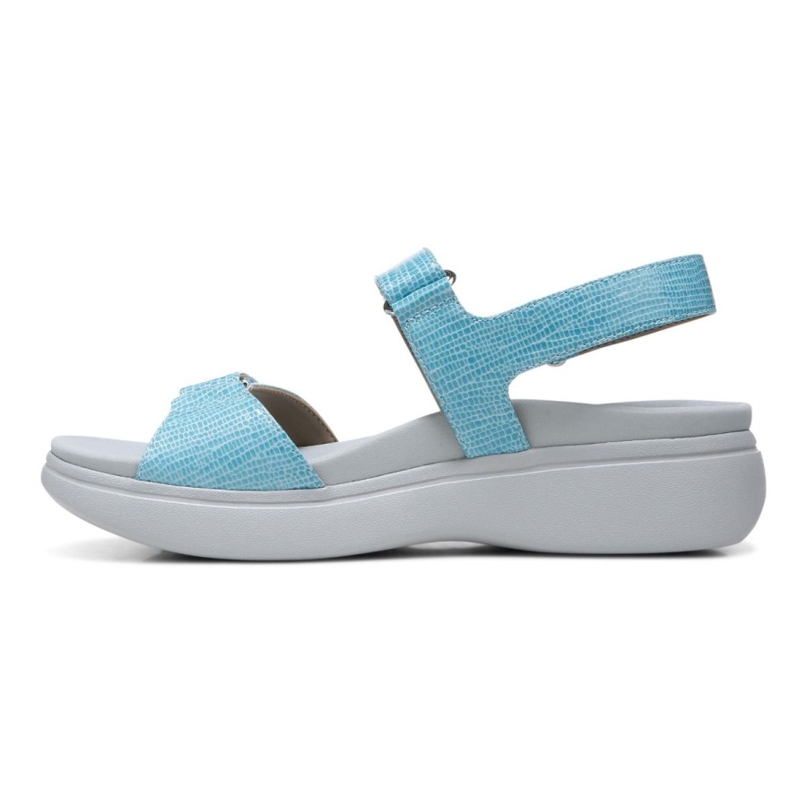 Nuala Sandal Vionic Porcelain Blue