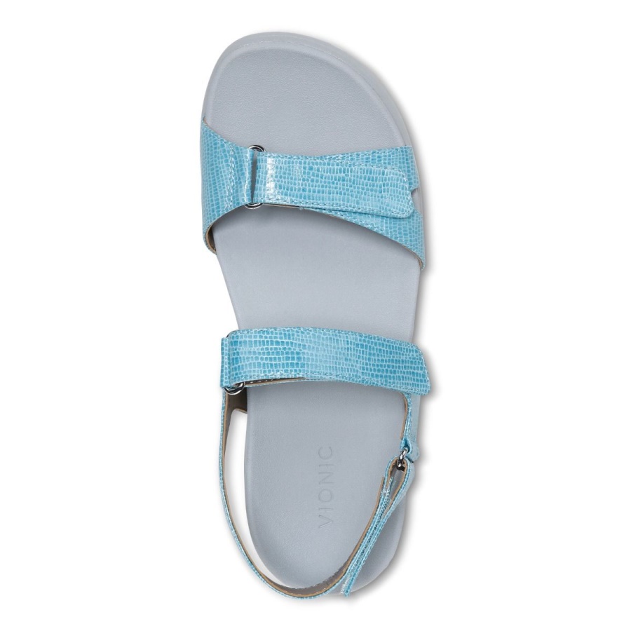 Nuala Sandal Vionic Porcelain Blue