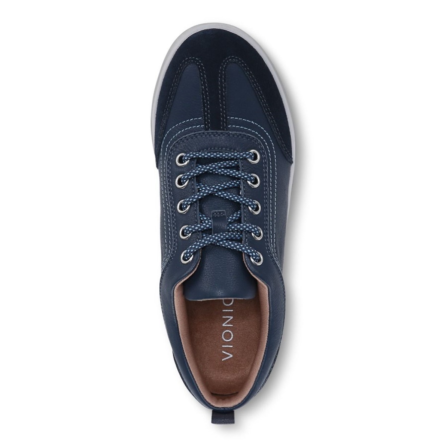 Nyla Sneaker Vionic Navy Leather