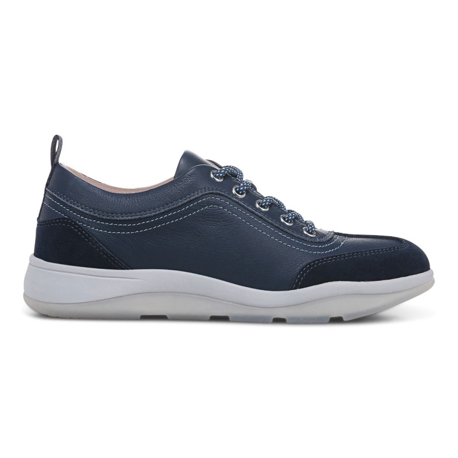Nyla Sneaker Vionic Navy Leather