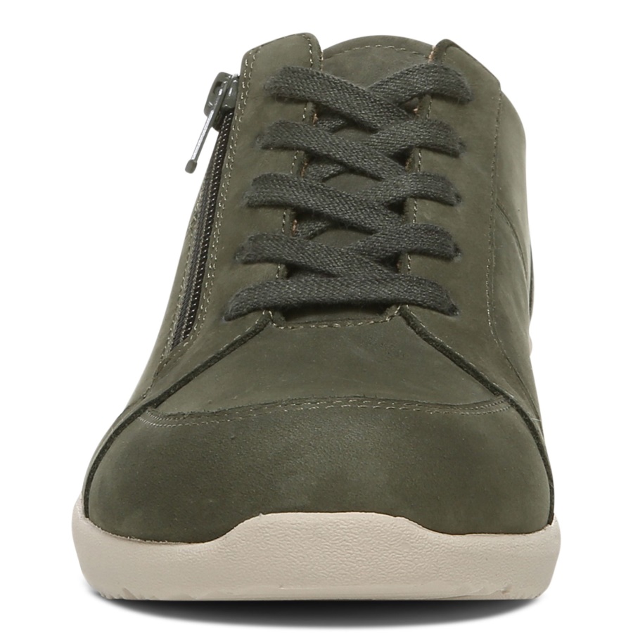Olive Nubuck Abigail Lace Up Vionic
