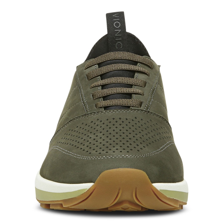 Olive Nubuck Vionic Trent Sneaker