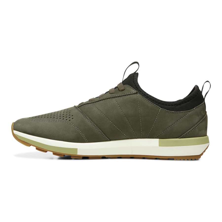 Olive Nubuck Vionic Trent Sneaker
