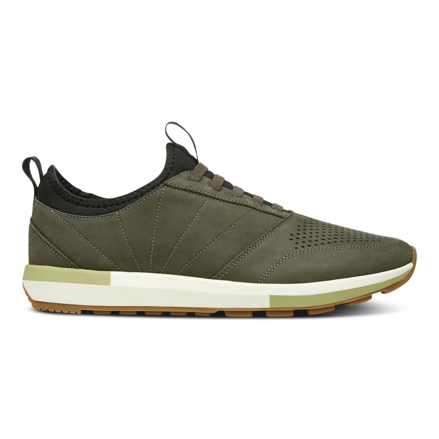 Olive Nubuck Vionic Trent Sneaker
