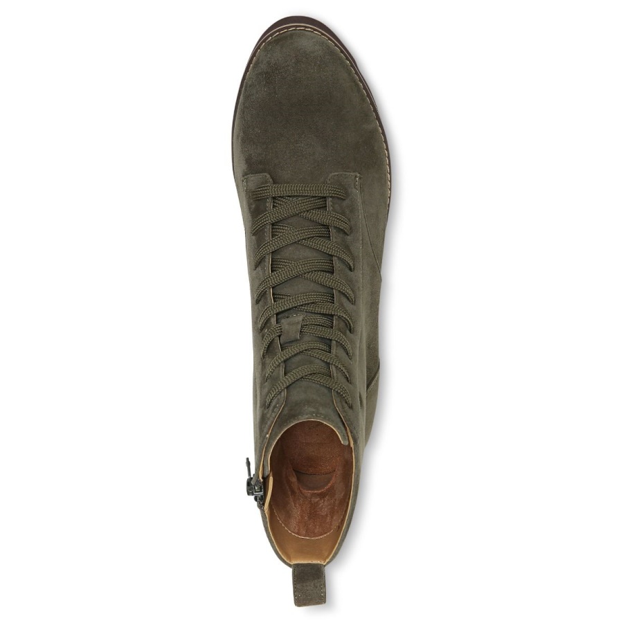Olive Suede Lani Lace-up Boot Vionic