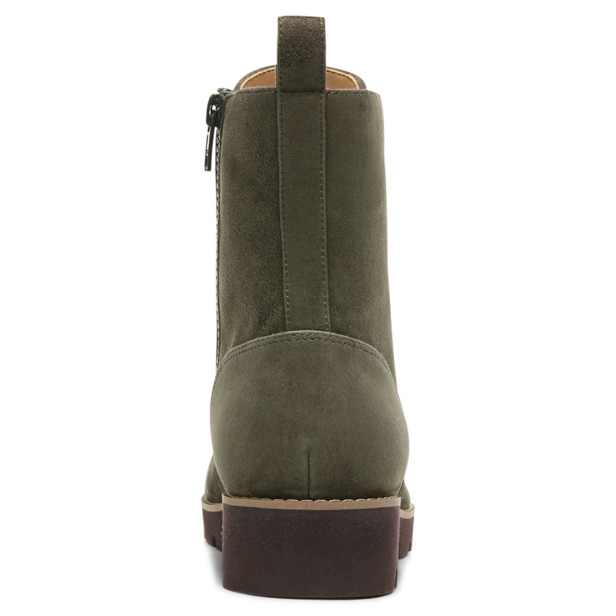 Olive Suede Lani Lace-up Boot Vionic