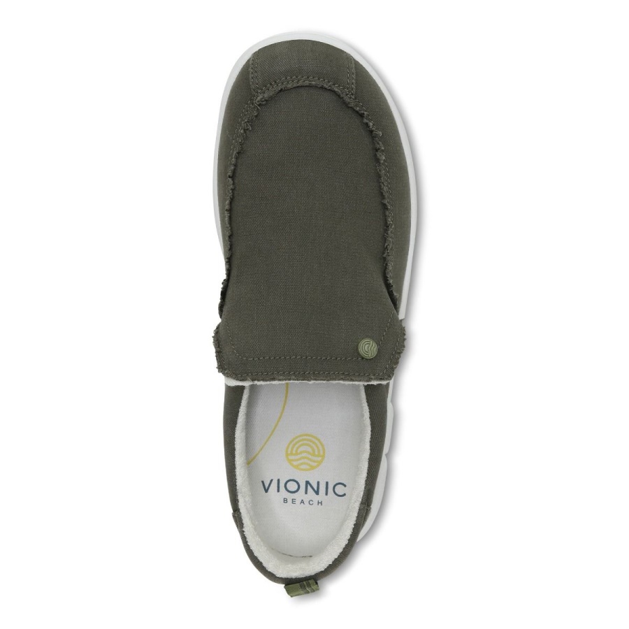Olive Vionic Seaview Slip on Sneaker