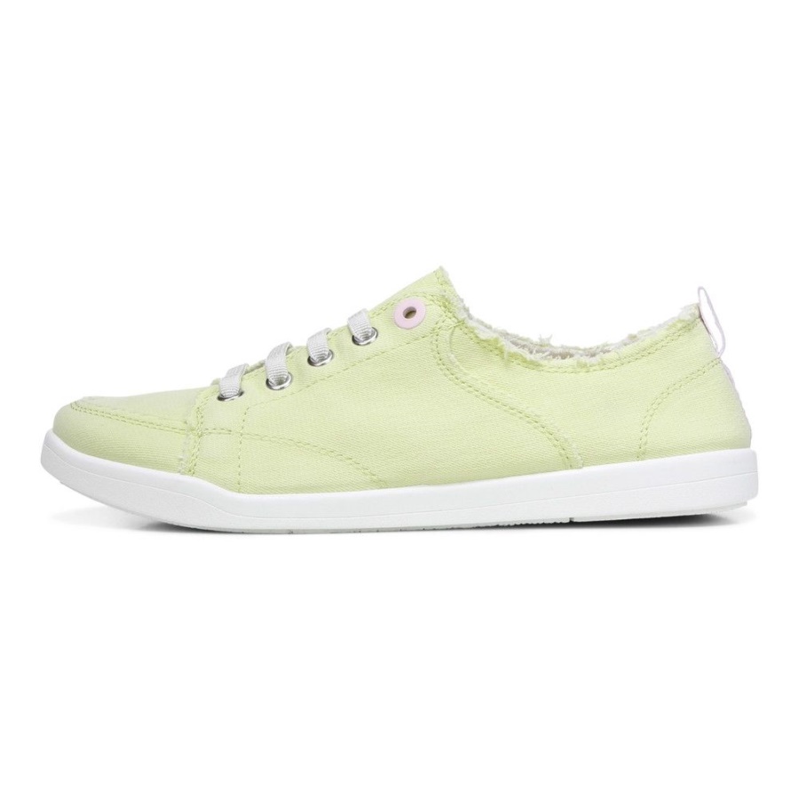 Pale Lime Canvas Vionic Pismo Casual Trainer