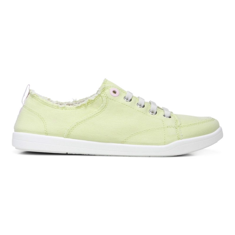 Pale Lime Canvas Vionic Pismo Casual Trainer
