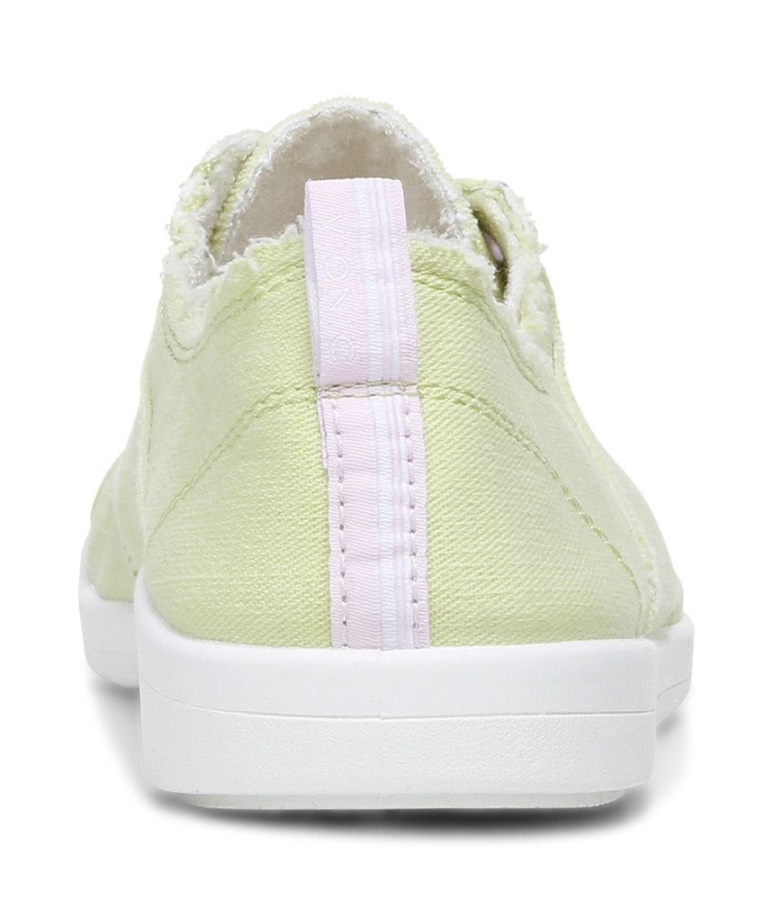 Pale Lime Canvas Vionic Pismo Casual Trainer