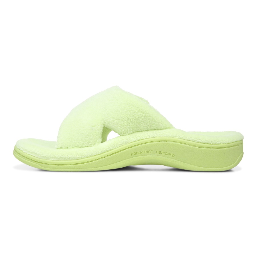 Pale Lime Relax Slippers Vionic