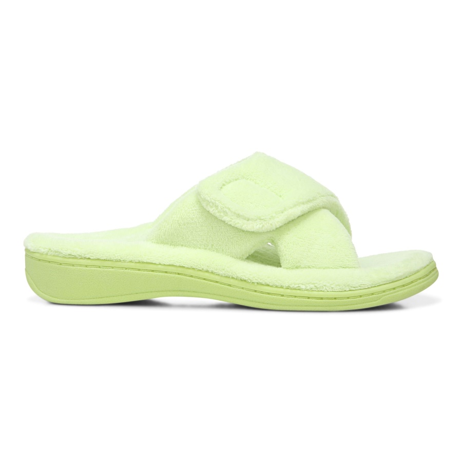 Pale Lime Relax Slippers Vionic