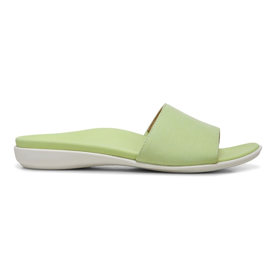 Pale Lime Val Slide Sandal Vionic