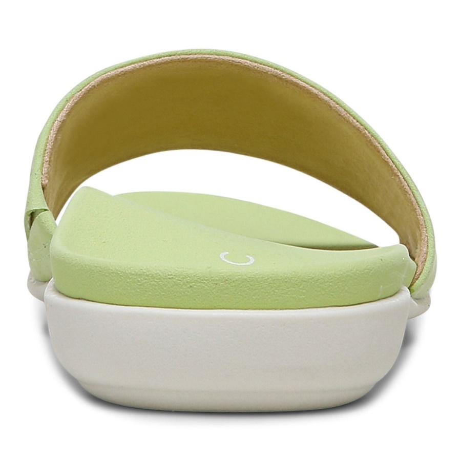 Pale Lime Val Slide Sandal Vionic
