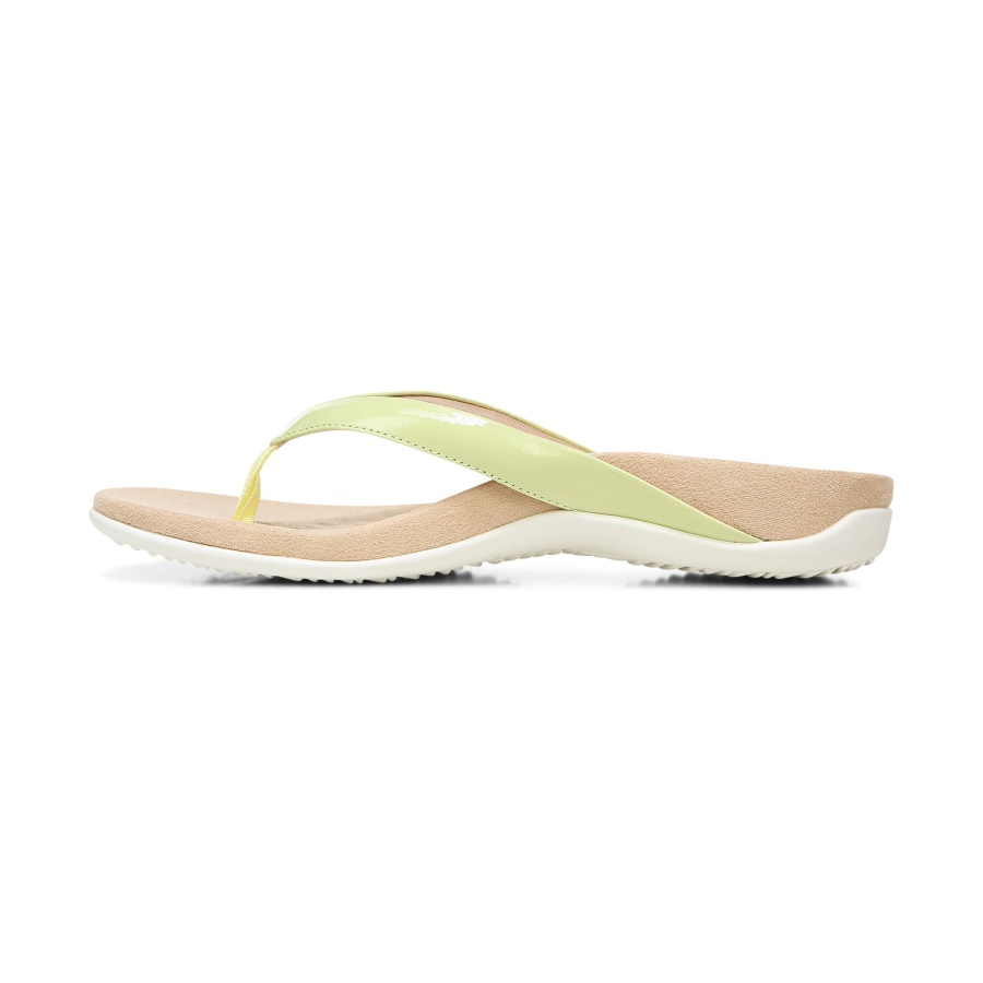 Pale Lime Vionic Dillon Toe Post Sandal