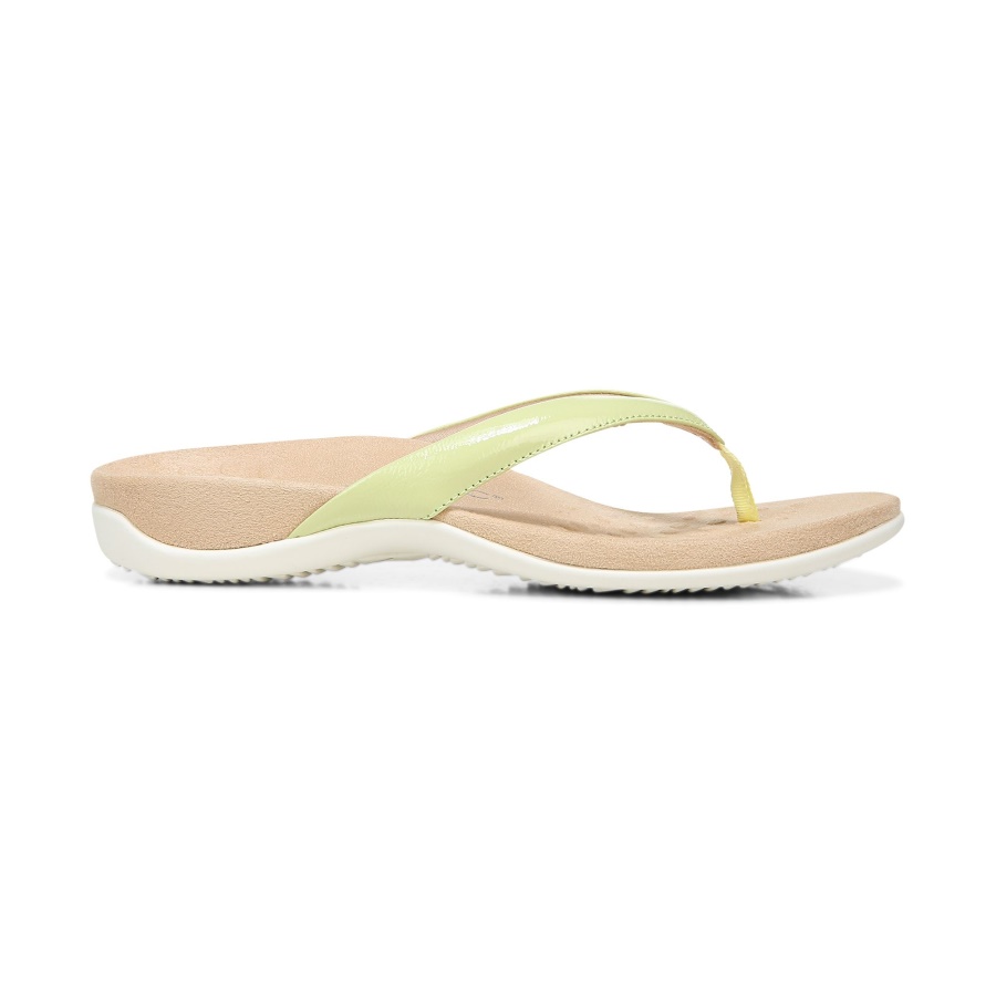 Pale Lime Vionic Dillon Toe Post Sandal