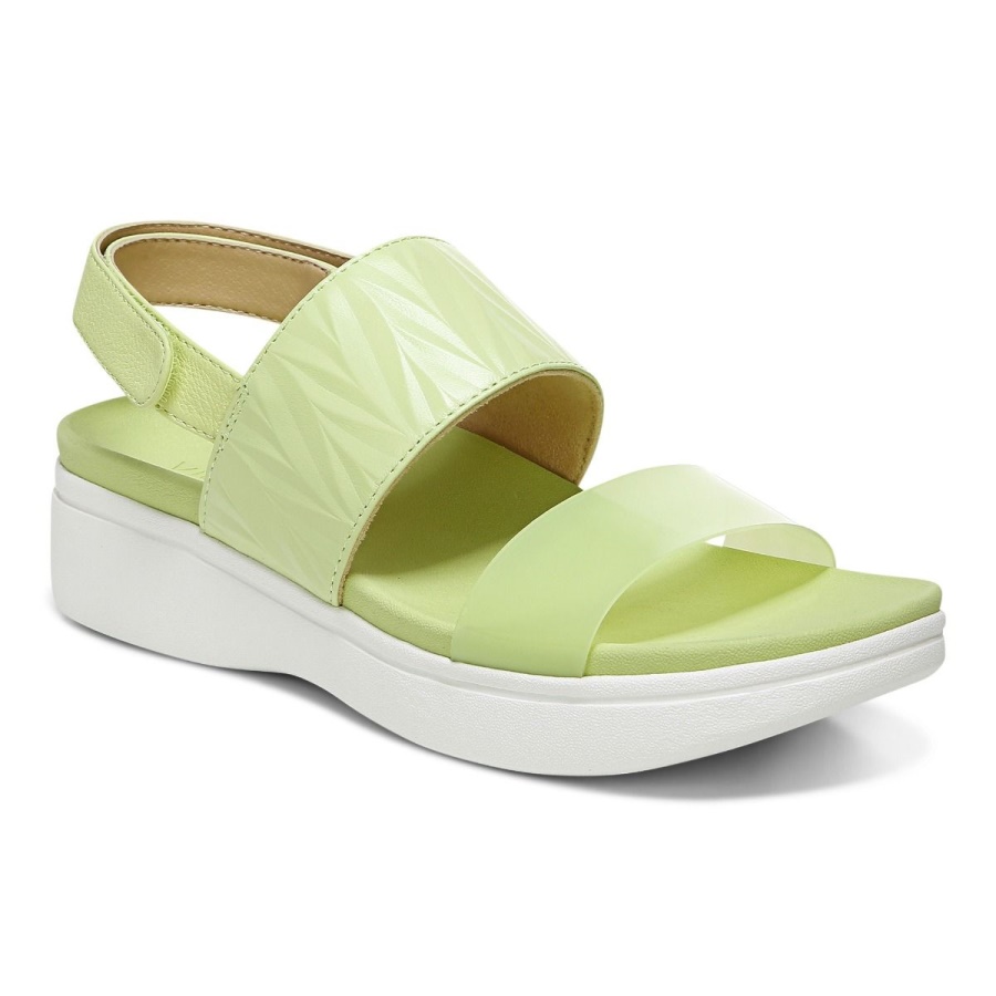 Pale Lime Vionic Karleen Platform Sandal