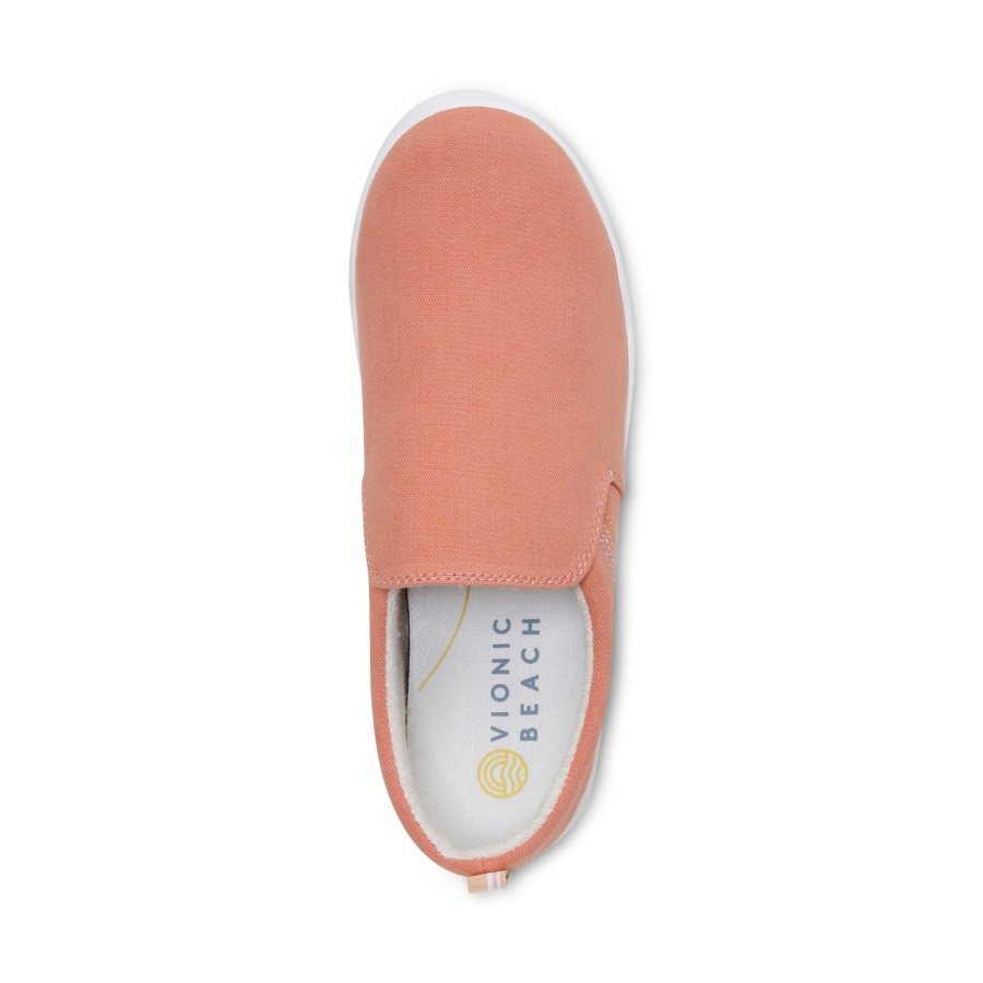 Papaya Canvas Marshall Slip On Vionic