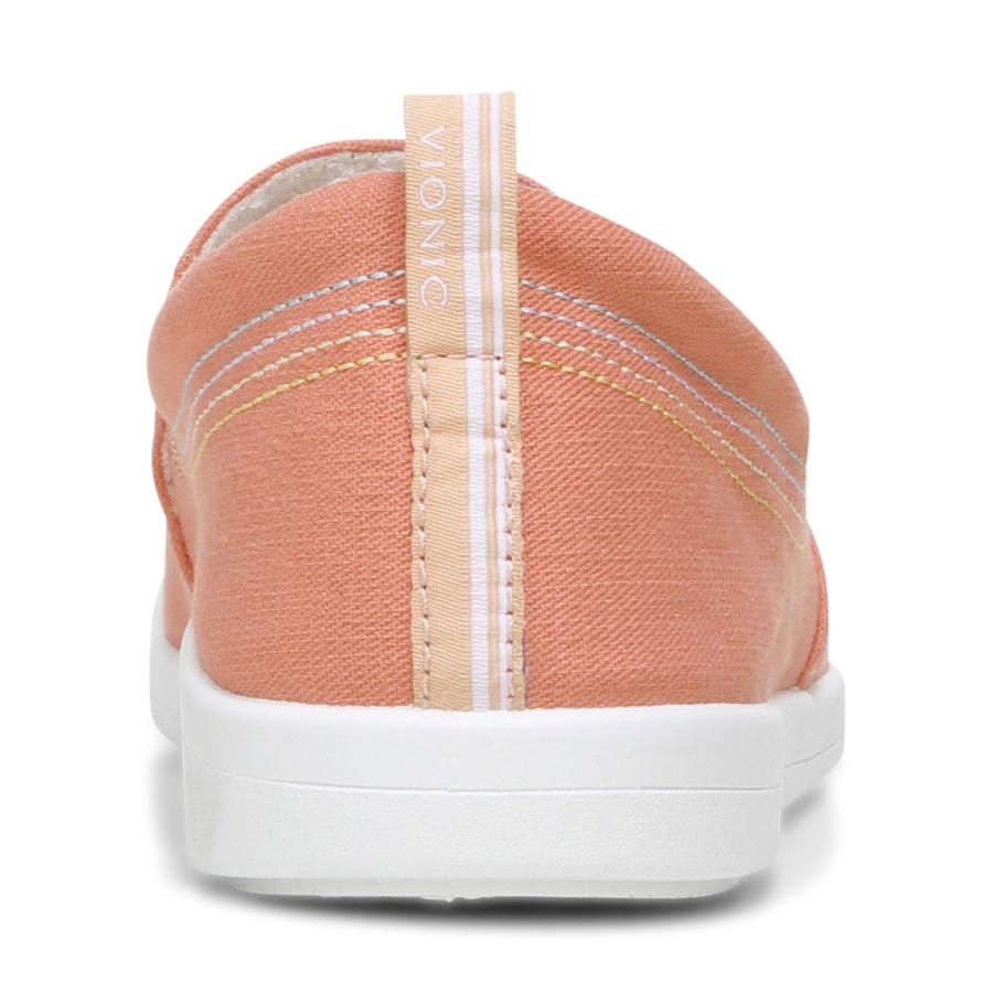 Papaya Canvas Marshall Slip On Vionic