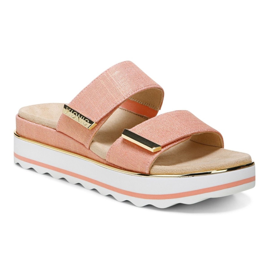 Papaya Linen Brandie Flatform Sandal Vionic