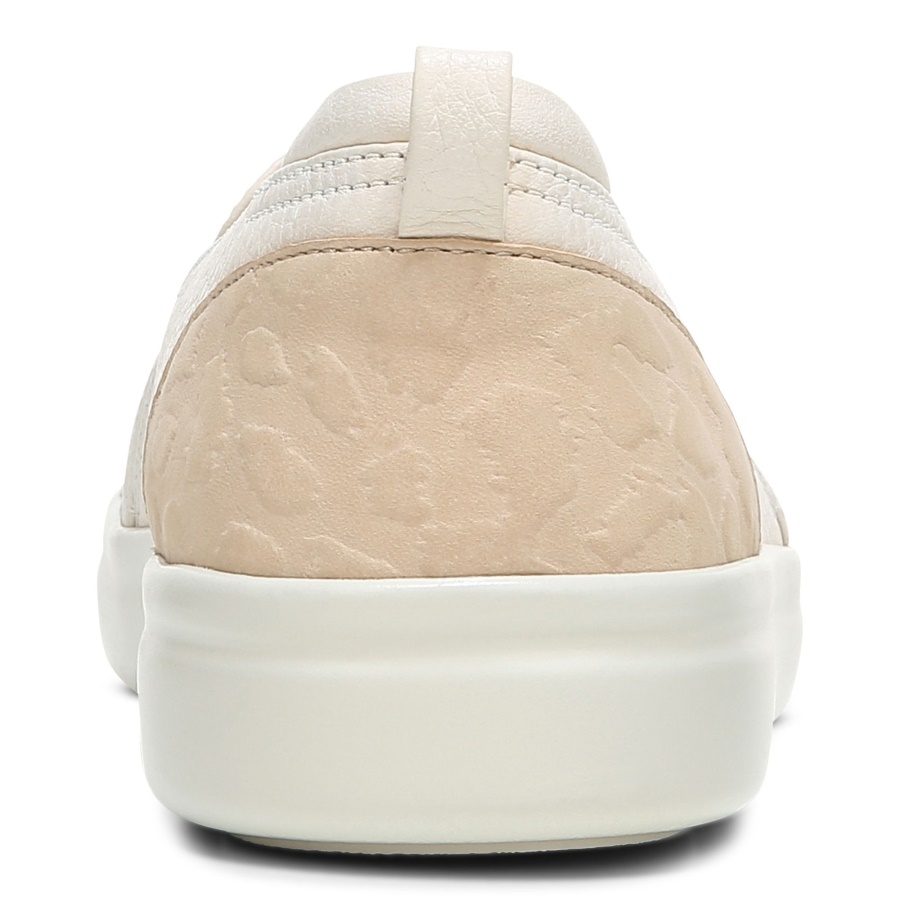 Penelope Casual Slip On Vionic Cream Leather