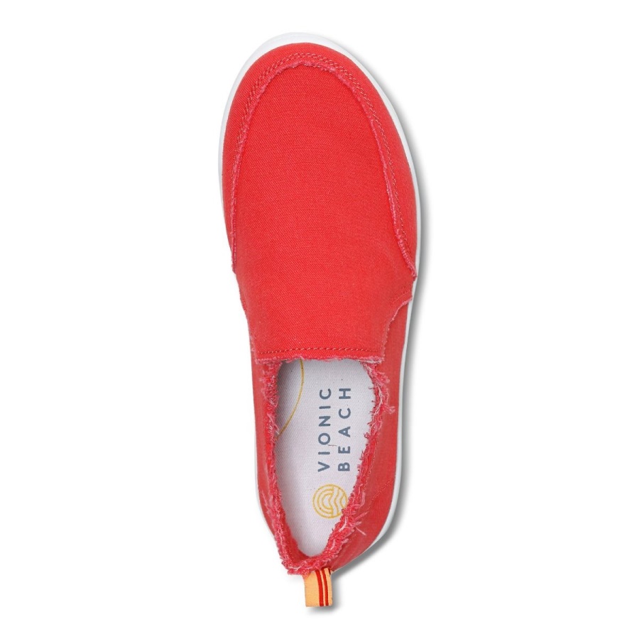 Poppy Canvas Beach Malibu Slip on Sneaker Canvas Vionic