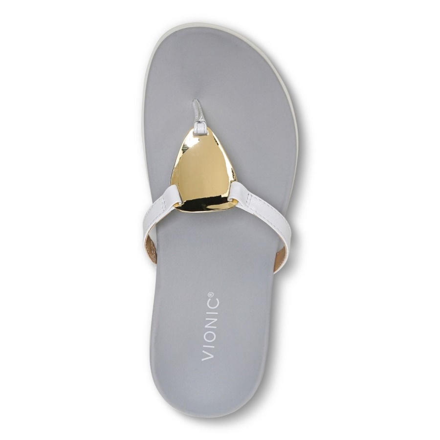 Raysa Toe Post Sandal Vionic White