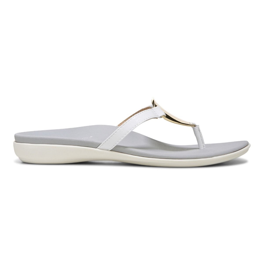 Raysa Toe Post Sandal Vionic White