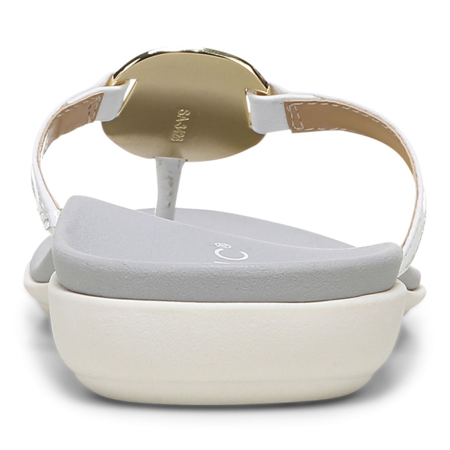 Raysa Toe Post Sandal Vionic White