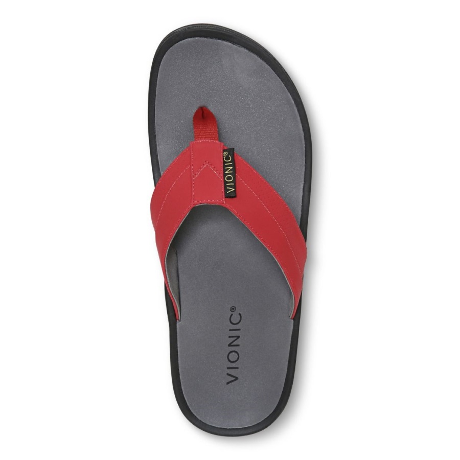 Red Vionic Wyatt Toe Post Sandal