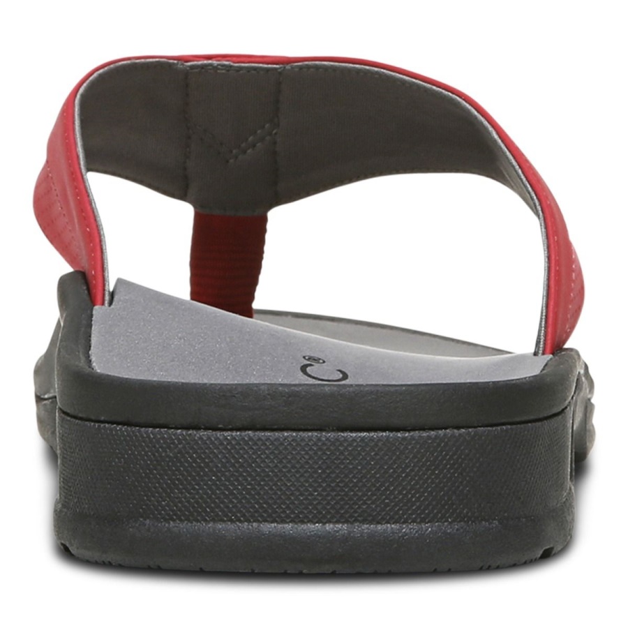 Red Vionic Wyatt Toe Post Sandal