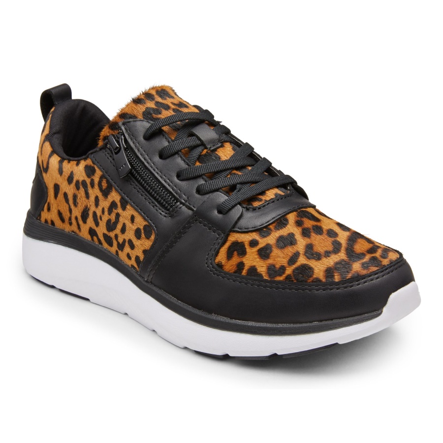 Remi Casual Trainer Vionic Tan Leopard