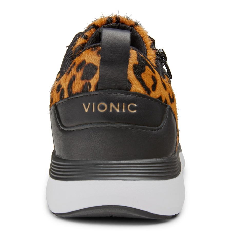 Remi Casual Trainer Vionic Tan Leopard