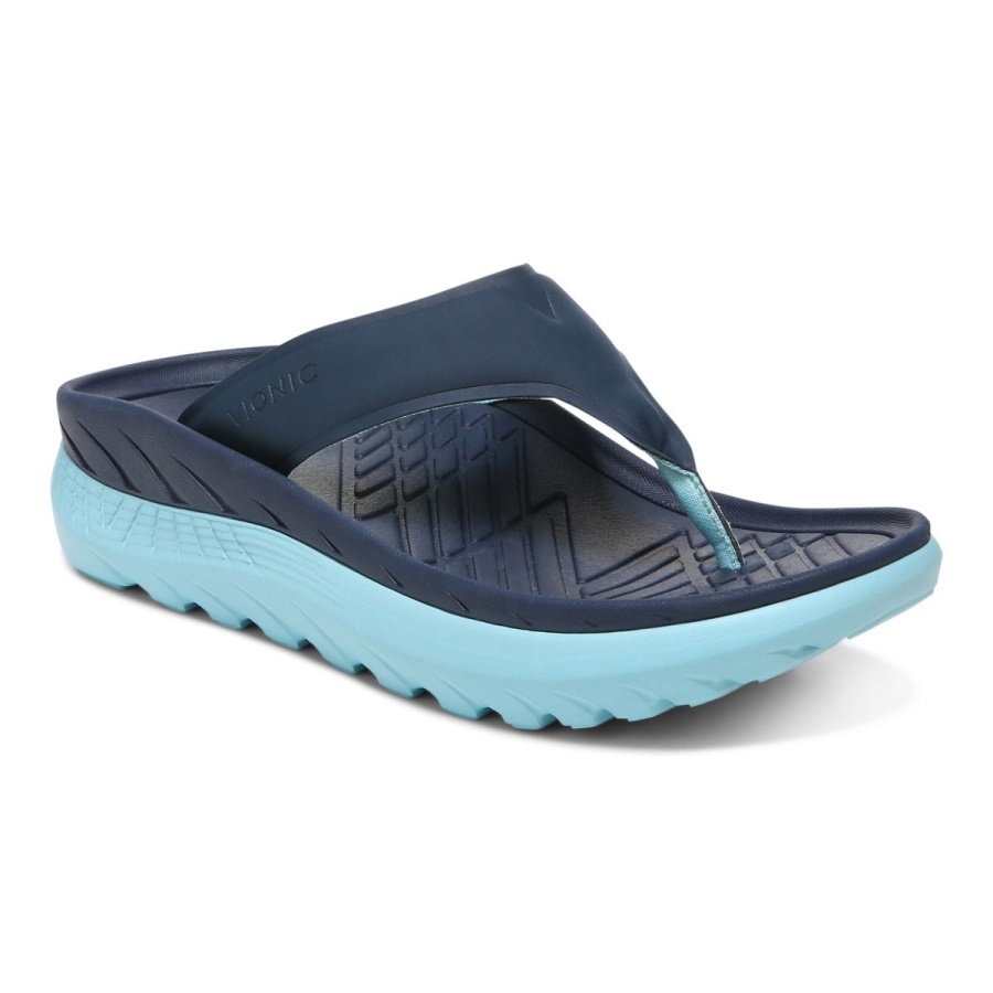 Restore All Gender Recovery Sandal Navy Porcelain Vionic