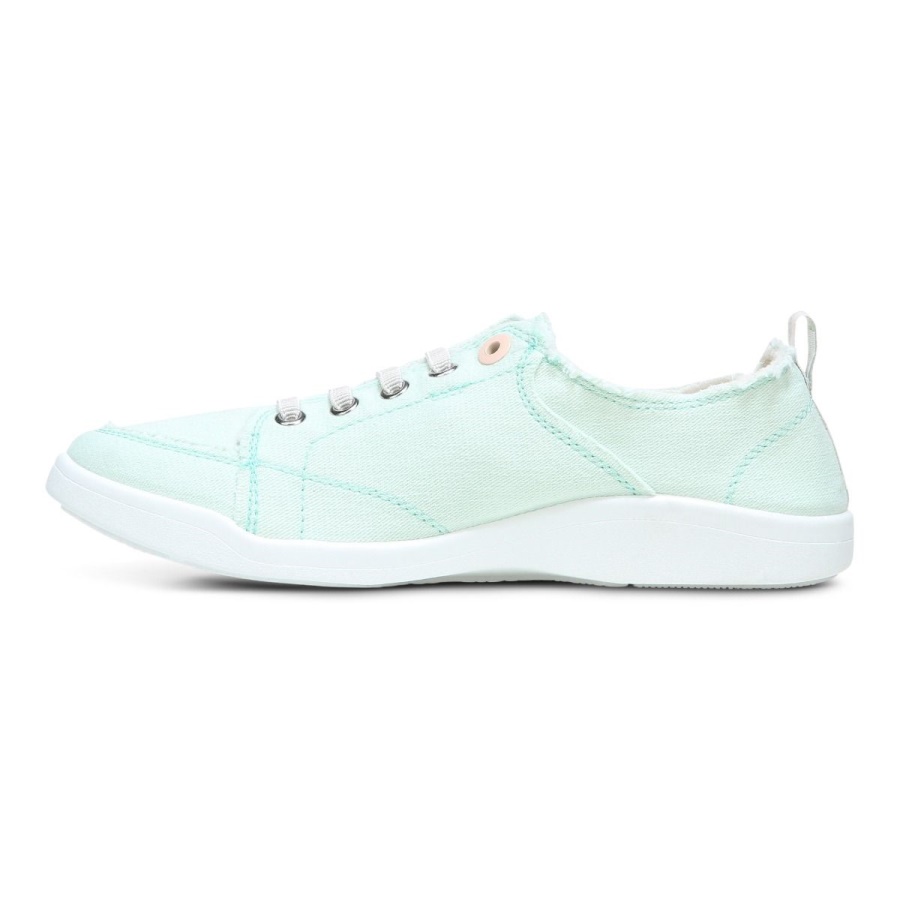 Seafoam Canvas Vionic Beach Pismo Casual Sneaker Canvas