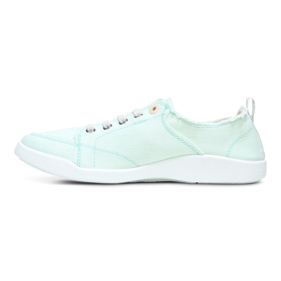 Seafoam Canvas Vionic Pismo Casual Trainer