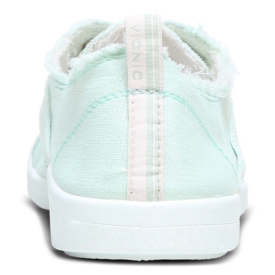 Seafoam Canvas Vionic Pismo Casual Trainer