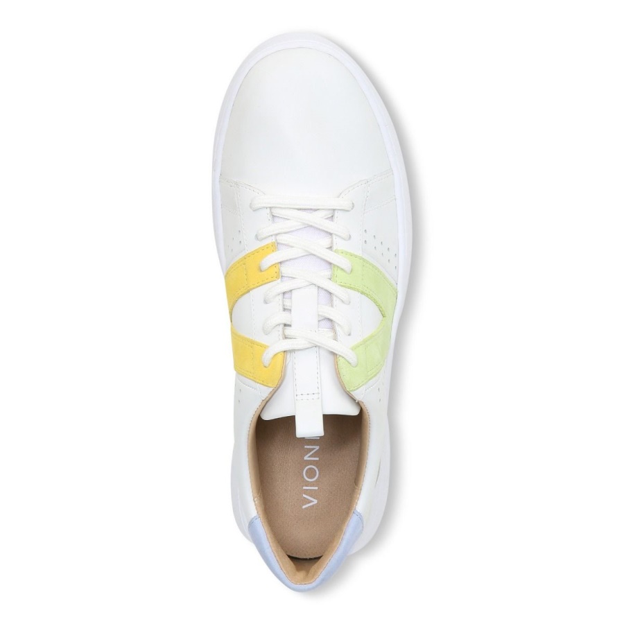 Simasa Sneaker White Pale Lime Vionic